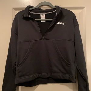 Adidas cropped half zip
